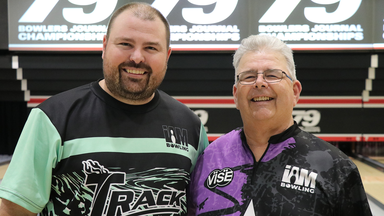Jeffrey and James Campbell at the 2026 Bowlers Journal Championships